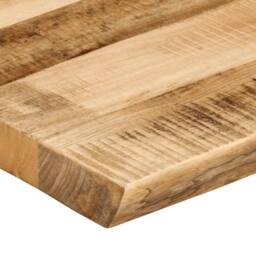 Berkfield Home Table Top Live Edge 90x40x2.5 cm Solid Wood Rough Mango in Brown - thumbnail 6