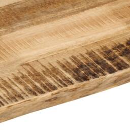 Berkfield Home Table Top Live Edge 90x40x2.5 cm Solid Wood Rough Mango in Brown - thumbnail 7