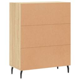 Berkfield Home Sideboard Sonoma Oak 69.5x34x90 cm Engineered Wood in Brown - thumbnail 8