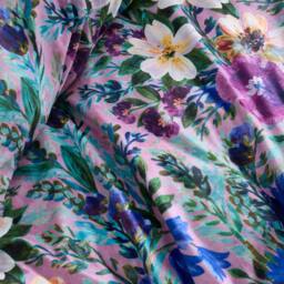 Portfolio Home Ophelia Floral Duvet Cover Quilt Set With Pillow Case Bedding in Purple - Size: King - thumbnail 3