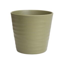Ivyline Oslo Olive Taper Planter - H27cm D32cm - 4 Colours & 2 Sizes Available Online - Ceramic - Made in Europe - thumbnail 2