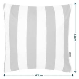 icon Cushion 43x43 Kyoto Fabric, Stripe, Yellow - thumbnail 4