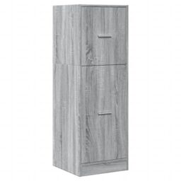 Berkfield Home Apothecary Cabinet Grey Sonoma 40x41x118 cm Engineered Wood - Size: 40 x 41 x 118 cm - thumbnail 3