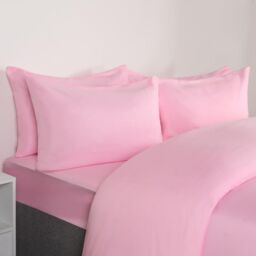 OHS 2 Pack Soft Microfibre Wrinkle Resistant Housewife Pillowcases in Pink - Size: Standard Pillow Case - thumbnail 4