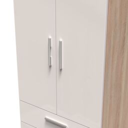 Ready Assembled 2 U Windsor 2 Door 2 Drawer Wardrobe (Ready Assembled) in Beige - thumbnail 4