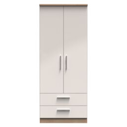 Ready Assembled 2 U Windsor 2 Door 2 Drawer Wardrobe (Ready Assembled) in Beige - thumbnail 1