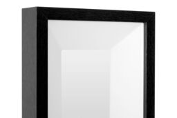 Orsina Box Design Black Photo Frame With Crisp White Interior, Photo Holder With Hooks, Decorative MDF Wall Frame - thumbnail 5