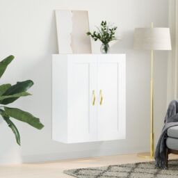 Berkfield Home Wall Mounted Cabinet White 69.5x34x90 cm Engineered Wood - thumbnail 3