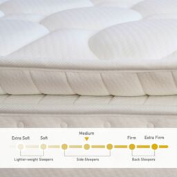 Rest Relax Gold 3000 5 Zone Foam Encapsulated Knitted Cover Pocket Spring Mattress in White - Size: Double - thumbnail 7