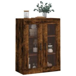 Berkfield Home Wall Mounted Cabinet Smoked Oak 69.5x34x90 cm in Brown - thumbnail 4