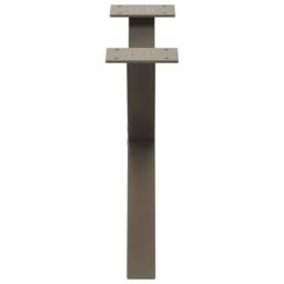 Berkfield Home Coffee Table Legs X-Shaped 2 pcs Natural Steel 60x(30-31) cm Steel in Brown - thumbnail 6