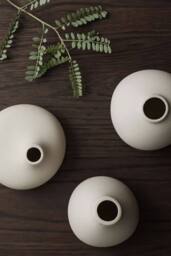 Blomus Nona Set of 3 Porcelain Vases - White - thumbnail 3