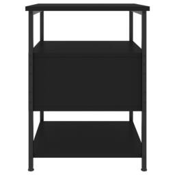 Berkfield Home Bedside Cabinets 2 pcs Black 40x42x56 cm Engineered Wood - Size: 40 x 42 x 56 cm - thumbnail 8