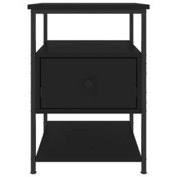 Berkfield Home Bedside Cabinets 2 pcs Black 40x42x56 cm Engineered Wood - Size: 40 x 42 x 56 cm - thumbnail 7