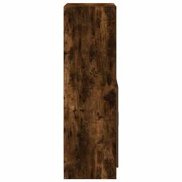 Berkfield Home Kitchen Cabinet Smoked Oak 57x41.5x131.5 cm Engineered Wood in Brown - thumbnail 6