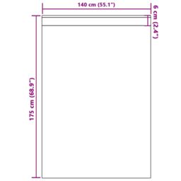 Berkfield Home Velvet Curtains 2 pcs with Eyelets Cream 175x140 cm - thumbnail 5