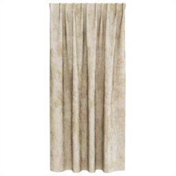 Berkfield Home Velvet Curtains 2 pcs with Eyelets Cream 175x140 cm - thumbnail 3