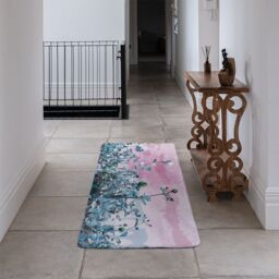 Benjamin Tate Design Berry Sky Runner Rug in Natural - Size: 67 cm x 230 cm - thumbnail 3