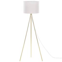 Wyld and Coco Home Gold Tripod Floor Lamp 148 cm White Drum Shade - thumbnail 4