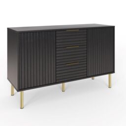GFW Nervata Sideboard in Black - thumbnail 3