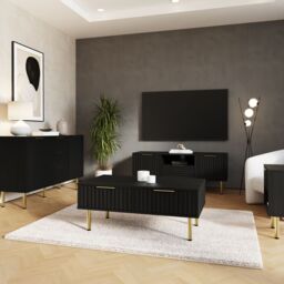 GFW Nervata Sideboard in Black - thumbnail 8