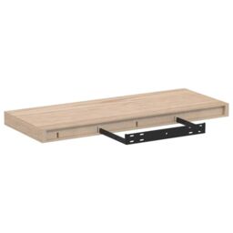 Berkfield Home Floating Shelf 60x23.5x4 cm Engineered Wood in Brown - thumbnail 5