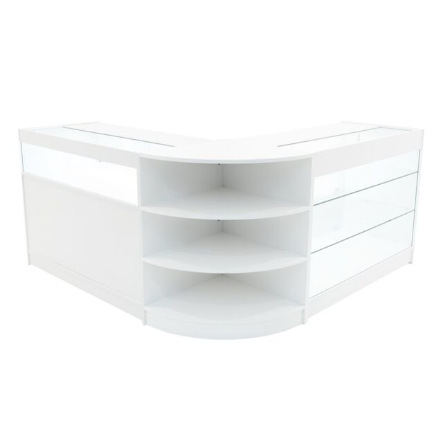 Monstershop Demeter LED Shop Counter Set K1200, B1200 & LM60 - White - image 1