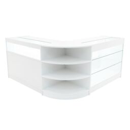 Monstershop Demeter LED Shop Counter Set K1200, B1200 & LM60 - White - thumbnail 1
