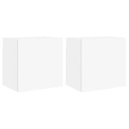 Berkfield Home TV Wall Cabinets 2 pcs White 40.5x30x40 cm Engineered Wood - thumbnail 3