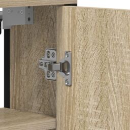 Berkfield Home Bathroom Mirror Cabinet Sonoma Oak 60x16x60 cm Engineered Wood in Brown - Size: 60 x 16 x 60 cm - thumbnail 8