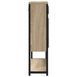 Berkfield Home Bathroom Mirror Cabinet Sonoma Oak 60x16x60 cm Engineered Wood in Brown - Size: 60 x 16 x 60 cm - thumbnail 6