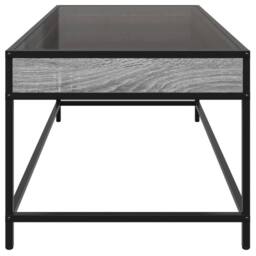 Berkfield Home Decorative Coffee Table with Infinity LED Grey Sonoma 90x50x41 cm - Size: 90 x 50 x 41 cm - thumbnail 7