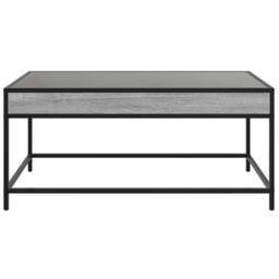 Berkfield Home Decorative Coffee Table with Infinity LED Grey Sonoma 90x50x41 cm - Size: 90 x 50 x 41 cm - thumbnail 6