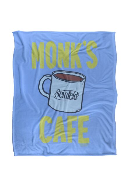 Warner Brothers Seinfeld The Best Coffee in Town Silky Touch Super Soft Throw Blanket in White - image 1