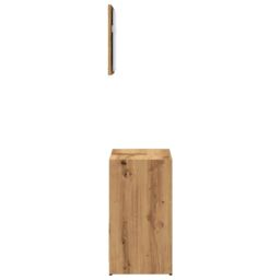 Berkfield Home 2 Piece Bathroom Furniture Set Artisan Oak Engineered Wood in Brown - thumbnail 5