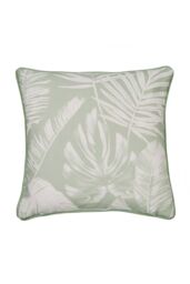 Dreams & Drapes 'Tahiti' Outdoor Water & UV Resistant Garden Filled Bench Cushion in Green - Size: 43 cm x 43 cm - thumbnail 3