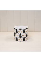 KDMD White Festive Christmas Tree Pot - thumbnail 1