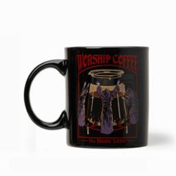 Steven Rhodes Worship Coffee Black Mug Candle with Vanilla Espresso Scent - Size: Medium - thumbnail 2