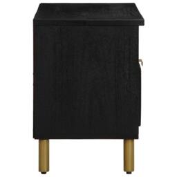 Berkfield Home TV Cabinet Black 80x33x46 cm Engineered Wood - Size: 80 x 33 x 46 cm - thumbnail 4