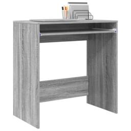 Berkfield Home Modern Computer Desk Grey Sonoma Engineered wood Compact Simple - thumbnail 1