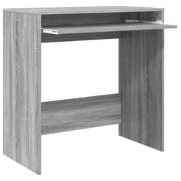 Berkfield Home Modern Computer Desk Grey Sonoma Engineered wood Compact Simple - thumbnail 5