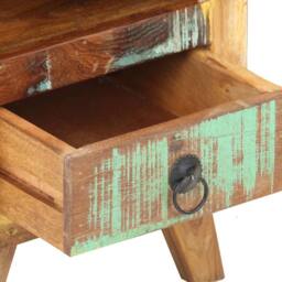 Berkfield Home Bedside Cabinet 30x30x41 cm Solid Reclaimed Wood - Size: 30 x 30 x 41 cm - thumbnail 6