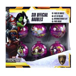 Guardians Of The Galaxy 6PC Decorated Tin Christmas Baubles - thumbnail 1