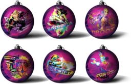 Guardians Of The Galaxy 6PC Decorated Tin Christmas Baubles - thumbnail 2