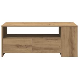 Berkfield Home Coffee Table - Artisan Oak - 102x55x43.5 cm - Made of Engineered Wood in Brown - thumbnail 7