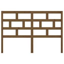 Berkfield Home Bed Headboard Honey Brown 141x4x100 cm Solid Wood Pine - Size: 141 x 4 x 100 cm - thumbnail 4