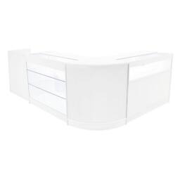 Monstershop Polaris LED Shop Counter Set K1200, B1200, TB60 & CM60 - White - thumbnail 1