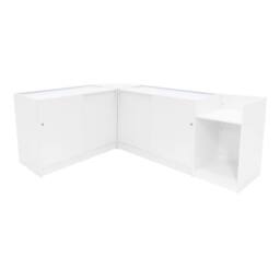 Monstershop Polaris LED Shop Counter Set K1200, B1200, TB60 & CM60 - White - thumbnail 2