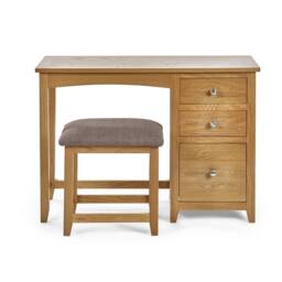 Cheshire Premium Brixton Single Dressing Table & Stool in Light Oak - thumbnail 3
