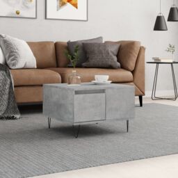Berkfield Home Coffee Table Concrete Grey 55x55x36.5 cm Engineered Wood - thumbnail 1